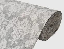 Dekostoff Jacquard Ornament Grau