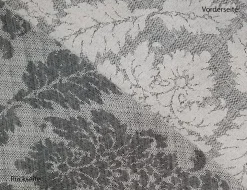 Dekostoff Jacquard Ornament Grau