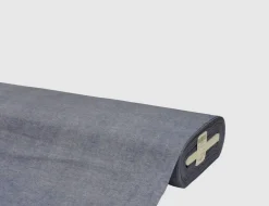 Dekostoff Melange blau