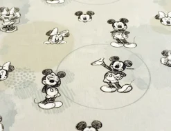 Dekostoff Mickey und Minnie Mouse
