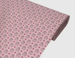 Dekostoff Pferde Rosa