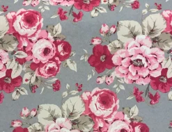 Dekostoff Rose Grau