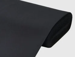 Dekostoff Satin Schwarz