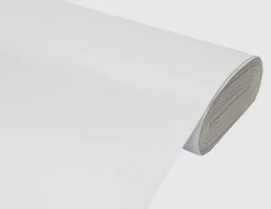 Dekostoff Satin Weiß