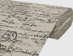 Dekostoff Schrift Natur