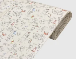 Dekostoff Winnie Pooh Beige