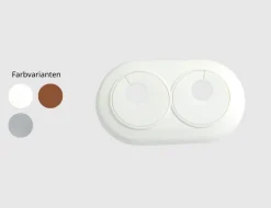Doppelheizkörperrosette 15mm