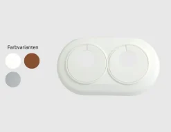Doppelheizkörperrosette 18mm