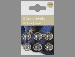 Druckknöpfe 6er 15mm