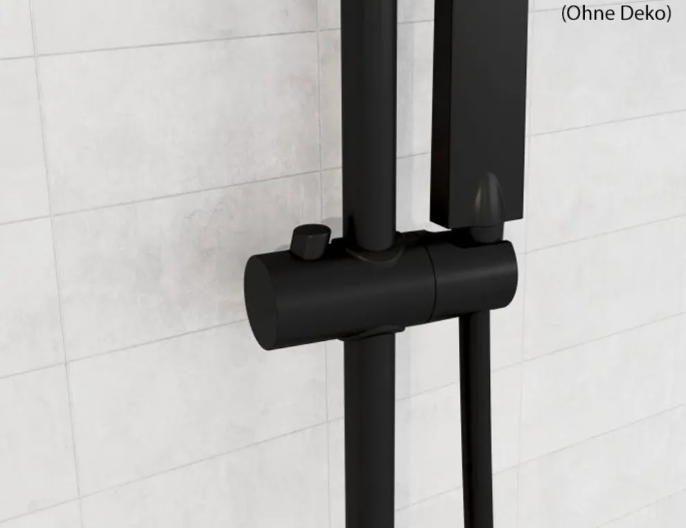Duschsäule Easy Energy Schwarz Matt