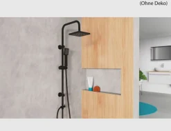 Duschsäule Easy Energy Schwarz Matt