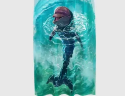 Duschvorhang Delfin Blau