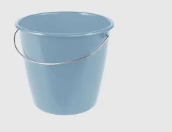Eimer mit Drahtbügel Blau