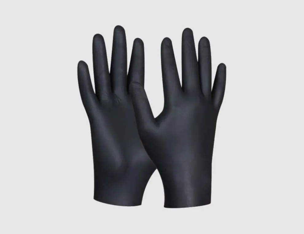 Einweghandschuhe Nitril L Schwarz