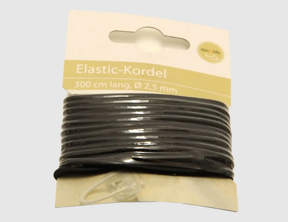 Elastic Kordel schwarz