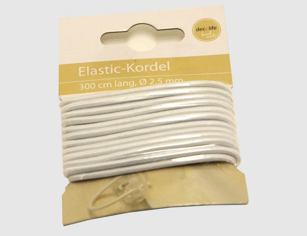 Elastic-Kordel weiß