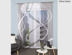 3er Set Schiebevorhang Digitaldruck TIBANO