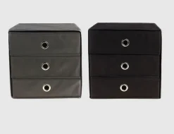 Faltbox mit 3 Schubladen