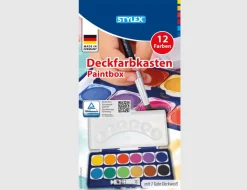 Farbkasten 12er mit Deckweiß