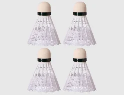 Federbälle Weiß 4 Stück Nylon