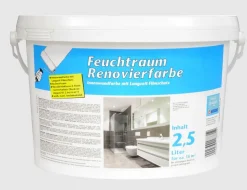 Feuchtraum Renovierfarbe Weiß