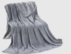 Flanelldecke Diamond Silber