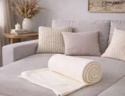 Fleecedecke Creme 130x160cm