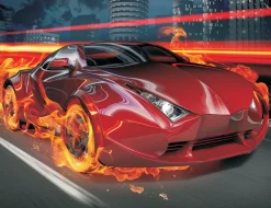 Fototapete CAR FIRE