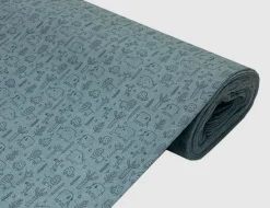 Frotteestoff Dschungeltiere Blau