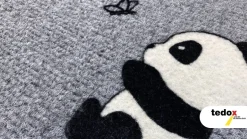 Fußmatte Panda Schmetterling