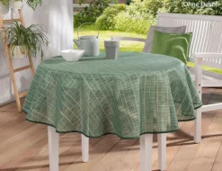 Gartentischdecke Emden Metallic rund