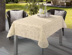Gartentischdecke Emden Ranke Beige 130x160cm