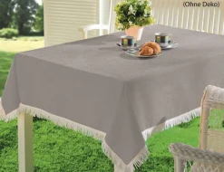 Gartentischdecke mit Fransen