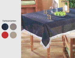 Gartentischdecke mit Fransen