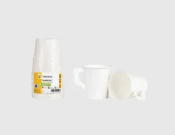 Getränkebecher mit Henkel Weiß