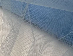 Gittertüll Blau
