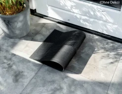 Gummimatte Schwarz Modern
