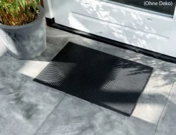 Gummimatte Schwarz Modern