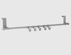 Hakenleiste Tür Silber 5 Haken