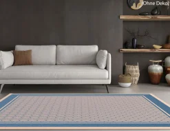 In- und Outdoor Teppich Pia Blau