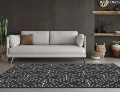 In- und Outdoor Teppich Pia Schwarz