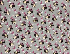 Jerseystoff Minnie Maus Grau