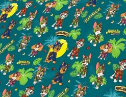 Jerseystoff Paw Patrol Dschungel Bunt