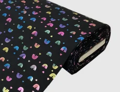 Jerseystoff Regenbogen Bunt