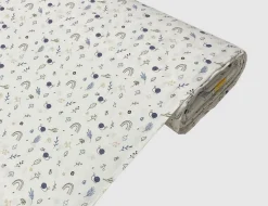 Jerseystoff Schnecke Beige