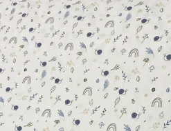 Jerseystoff Schnecke Beige