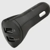 Kfz-USB Ladegerät 2-fach Schwarz