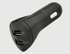 Kfz-USB Ladegerät 2-fach Schwarz