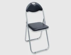 Klappstuhl schwarz-silber