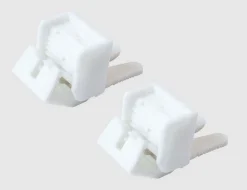 Klemmhalter Doppelrollo Weiß